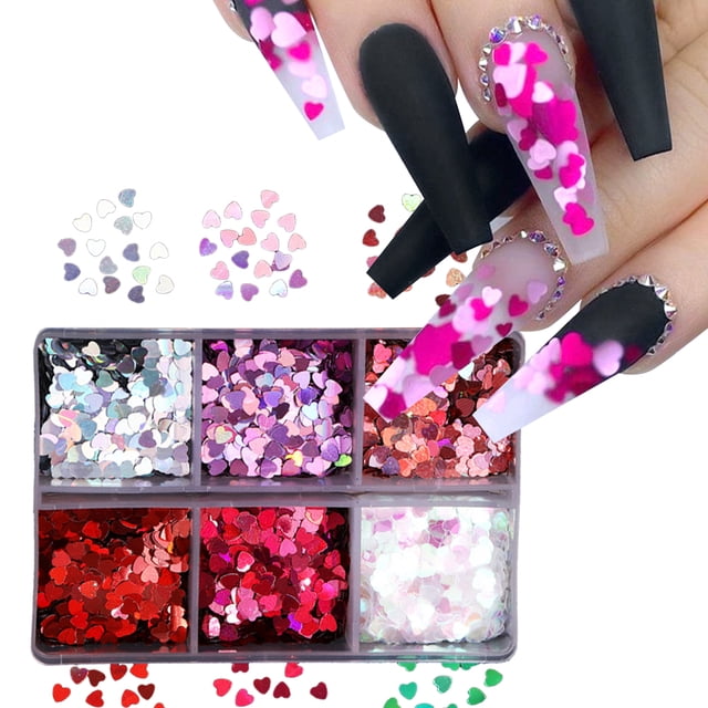 Navidad Nail Art Lentejuelas Invierno Navidad Hoja De Arce Copos De Nieve Nails Art Glitter Lentejuelas Para Diy Nail Art Holographic Glitter Sequins Eigraketly CE007886-05