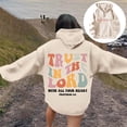 thumbnail image 2 of Women Blouses Lined Sweater Women Oversized Tunic Ladies Cowl Neck Sweatshirt Womens Cold Gear Half Zip Crop Fall Sweaters Womens Zip up Top Athletic Sweater Light Long Hoodies Beige S, 2 of 6