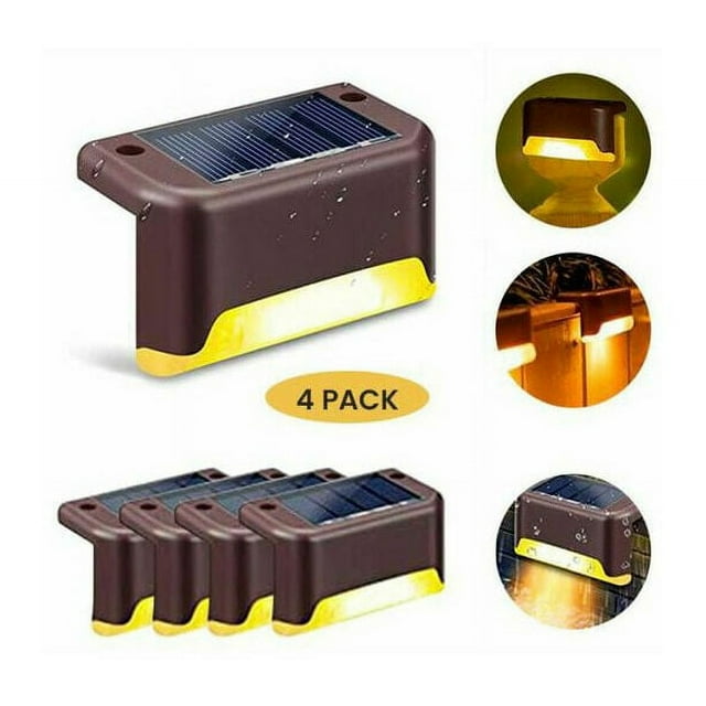 Luz solar para vallas y jardines, luz solar para exteriores, escaleras, terrazas, decoración impermeable
