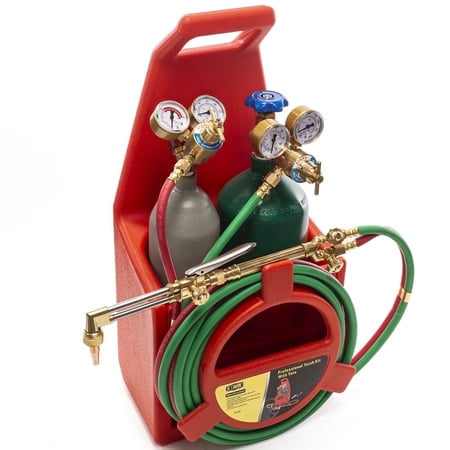 Stark Portable Bundle Welding & Cutting Torch Include Oxygen Acetylene Regulator Carrying Tote Set (Victor Type)