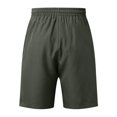 thumbnail image 7 of Kureaily Mens Casual Shorts Draw Rope Summer Beach Shorts Leather Label, 7 of 7
