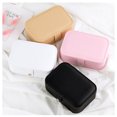 thumbnail image 2 of Jewelry Box Faux Leather: Earrings Organizer Case Vanity Storage Box with Mirror, 2 of 5