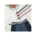 thumbnail image 6 of INSPIRE CHIC Unisex Braided Stretch Belts, Multicolored Elastic Woven Golf Jean Belt Waistband for Men and Women 41.3x1.1"(LxW) Style-2, 6 of 6