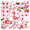 3A, variant on Vivid Cherry Blossom Stickers, Waterproof Cherry Blossom Sticker for Water Bottle Laptop Phone Cases Planner Skateboard Luggage Helmet Party Favor Decor, Ideal for Adults Teens Teacher Rewards