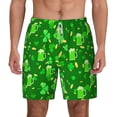 thumbnail image 2 of Goofa St Patrick's Day2 Printed Men's Swim Trunks Board Shorts Quick Dry Mens Swimming Trunks with Compression Liner,Breathable Fit Hawaii Beach Shorts-XX-Large, 2 of 9