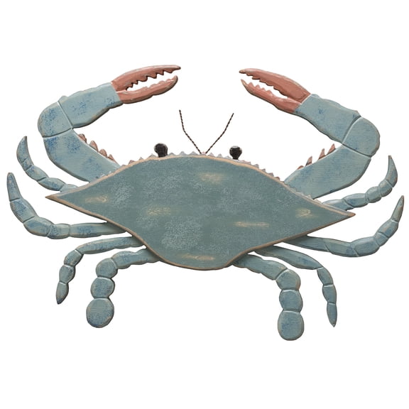 Primitives by Kathy Shaped Wall Decor, 11.5 x 16.75-Inches, Blue Crab