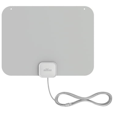 Mohu Leaf Indoor TV Antenna 12ft Coaxial Cable, 40 Miles Reception Range