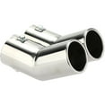 thumbnail image 3 of Stylish Vehicle Look, Universal Fit Exhaust System Stainless Steel Exhaust Tip For A Performance Boost, Polished Surface Resistant To Rust And Deformation, Fit For Most Car Models, 3 of 5