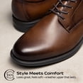 thumbnail image 2 of Bruno Marc Men's Classic Leather Dress Shoes Comfort Oxfords Business Formal Lace Up Shoes, 2 of 7