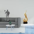 thumbnail image 2 of Figura Decorativa De Caballero Majestuoso En Forma De Llama, Escultura De Arte Moderno Para Entrada, Chimenea, Dormitorio, Sala De Estar, Decoración Del Hogar, Regalo De Inauguración De La, 2 of 8