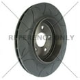 thumbnail image 4 of Fits 2016-2017 Jeep Grand Cherokee Stop Tech Power Slot Brake Rotor 126.58009 OE Type Slotted; One Piece Design; Electro-Coated Cast Iron; Single, 4 of 7