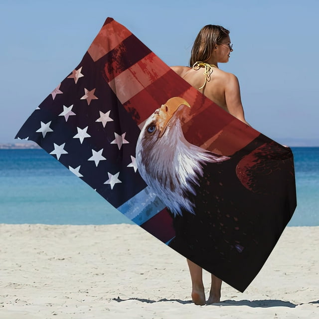 Microfiber Beach Towel Super Colorful Bath Towel Sandproof Beach Blanket Multi-Purpose Towel For Travel Swimming Pool 30x60 Inch