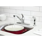 Mainstays 8 Centerset Single Handle Kitchen Faucet with Side Spray, Chrome