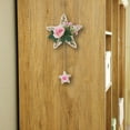 thumbnail image 4 of Cagogo Clearance under $5 Wood Artificial Star-Shaped Wreath Rustic Grapevine Hanging Star Wreath with Small Stars Charm, Wicker Rattan Wreaths Decorated with Roses, Hydrangea Flowers for Home Wall, 4 of 6
