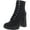 Black, variant on Womens Hani Ankle Booties Combat & Lace-up Boots