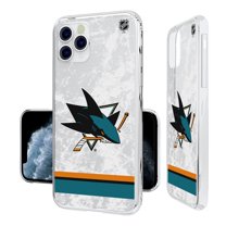 San Jose Sharks iPhone Stripe Clear Ice Case