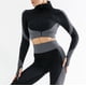 thumbnail image 1 of Traje deportivo de cintura alta para mujer, traje deportivo de burbujas para levantamiento de cadera, alta elasticidad, para correr, traje de Yoga sin costuras con cremallera, 1 of 4