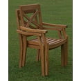 thumbnail image 3 of Qty 6 - Granada Stacking Arm / Captain Dining Chair Outdoor Patio Grade-A Teak Wood WholesaleTeak #WMDCARGR6, 3 of 3