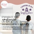 thumbnail image 3 of Camping is My Happy Place Campfire Camper RV Decals - Vinyl Camper Decals - RV Camper Decals Sayings for Wall Decor - Decals for RV Trailers - Die-Cut Vinyl Graphics for RV, 23x18.5-Inch, Plum, 3 of 5