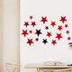 thumbnail image 1 of Pegatinas de pared con espejo de combinación de tres tamaños de estrellas, grande, mediano y pequeño, 1 of 5