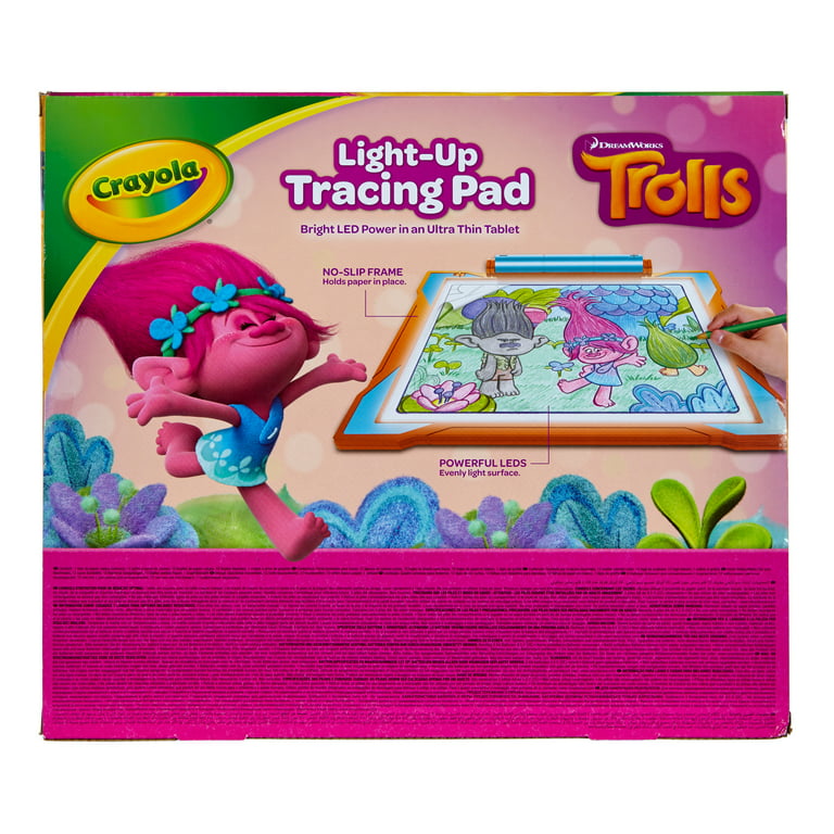 Crayola Trolls Light Up Tracing Pad Gift, Toys for Girls Age 6+