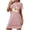 Pink, variant on Sakmal Halloween Nightgowns for Women Ultra-Soft Black Playful Sleep Dress Ghost Print Short Short Sleeve Crew Neck Nightgowns S-2XL