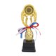 thumbnail image 1 of Trofeo de plástico de 24 cm con diseño creativo dorado, premios de recompensa, concurso de decoración, premios de regalo, trofeo con base negra para reconocimiento de ceremonias., 1 of 6