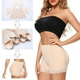 thumbnail image 5 of POP CLOSETS Butt Padded for Women Butt Lifter Panties Seamless Booty Boyshorts Hip Enhancer Fake Butt for Removable 4 Pads Underwear Shaper, 5 of 7