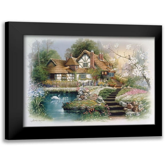 Orpinas, Andres 14x12 Black Modern Framed Museum Art Print Titled - Cottage 1