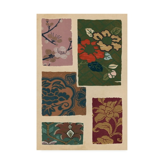 Trademark Fine Art 'Japanese Textile Design II' Canvas Art by Ema Seizan