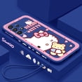 thumbnail image 1 of Sanrio Hello Kitty Cartoon Liquid Left Rope For Samsung Note 20 10 A54 A31 A14 A03 A22 A34 A04 A24 Ultra Plus 5G TPU Phone Case Gift Festivals, 1 of 6