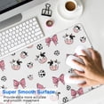 thumbnail image 4 of Long Mouse Pads for Desk,White Cow Bow Pattern Desk Mats on Top Of Desks, Desk Mouse Pad Extra Large with 3mm Non-Slip Base and Stitched Edge for Gaming,Office,Work,Home 31.5"x11.8", 4 of 6