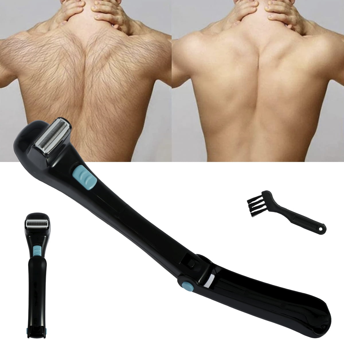 Back Hair Shaver, Electric Back Hair Shaver Trimmer Body Hair Removal