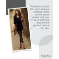 thumbnail image 7 of MeMoi Control Top Semi-Opaque Footless Tights - Womens - Female, Large/X-Large, Dark Chocolate, 7 of 7