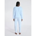 thumbnail image 3 of Joyspun Women's Plush Long Sleeve Top and Joggers Pajama Set, 2-Piece, Size XS-3X, 3 of 5