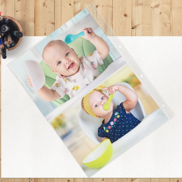 OULII 20Pcs Clear Photo Storage Pages for Photography Enthusiasts Protection