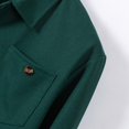 thumbnail image 5 of Men Polo Shirts Fall Winter Long Sleeve Tops Solid Color Button Down Collared Casual Soft Dress Shirts for Men, 5 of 9
