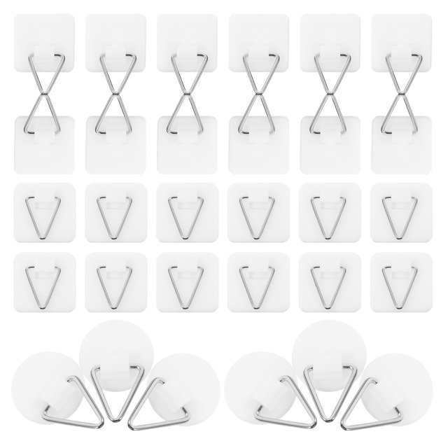 EXHUMKY 45Ud Gancho Autoadhesivo Para Cuadros Sin Daño En Pared Carga Fuerte Para