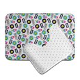 thumbnail image 6 of Honeii American Musical Pattern Bathroom Anti-Skid Pad Bathroom Mat Vintage Seamless Pattern Not-Slip Toilet Rug Set, 6 of 6
