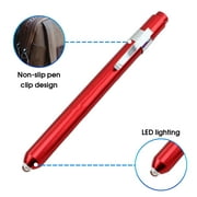 LED Pen Light Anti-slip with Clip Stainless Steel Worklight for Searching Life Waterproof Flashlight Pocket Torches Supplies Inspection Blue