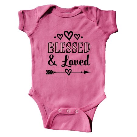 

Inktastic Blessed and Loved Baby Girl Gift Baby Girl Bodysuit