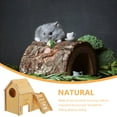 thumbnail image 4 of LULULION Natural Wood Hamster Hideout Khaki Small Animal House for Resting and Playing, 4 of 6