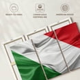 thumbnail image 6 of Elephant Stock Creased Italian Flag Wall Art - Horizontal Multi Panel Canvas - Living Room Wall Decor - Flags Multi Panel - Green And Red Decor - 33" x 20", 6 of 8