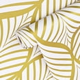 thumbnail image 4 of Caltero Peel and Stick Wallpaper Modern Gold Plant Leaf Wallpaper,17.7 in x32.81 ft, 4 of 8