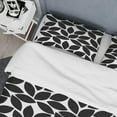 thumbnail image 4 of Designart 'Monochrome Geometric Pattern XII' Mid-Century Modern Duvet Cover Set, 4 of 4