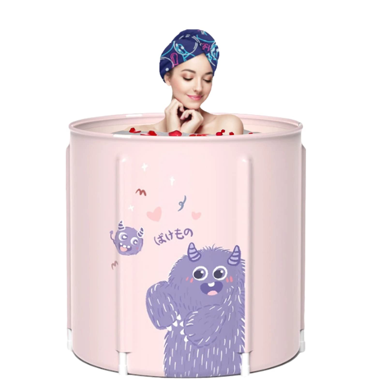 Portable Bathtub for Adults Foldable PVC SPA Soaking Standing Bath Tub