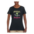thumbnail image 2 of Wild Bobby, Mamacita Needs a Margarita Mother's Day Womens Graphic Tee, Black, Small, 2 of 6