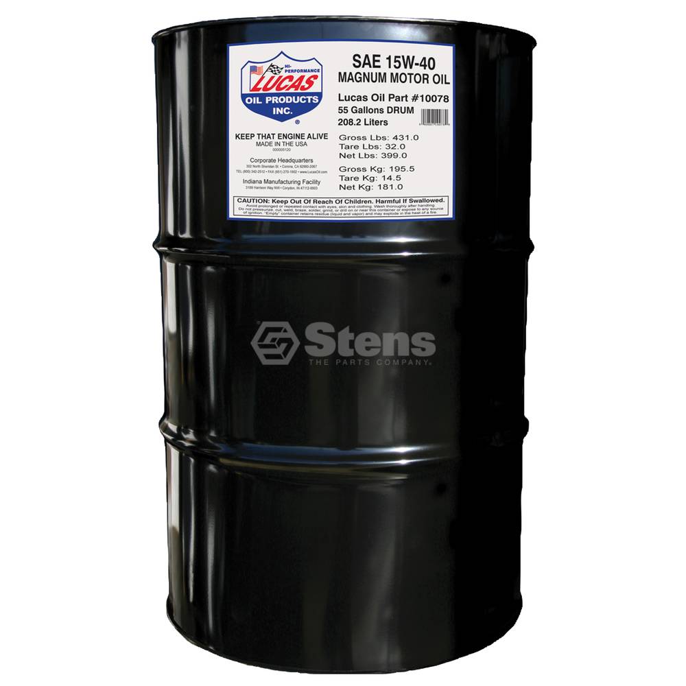 OEM Magnum High TBN Motor Oil / SAE 15W40/55 Gallon Drum