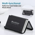 thumbnail image 2 of EcoNesxp Metal Mesh Business Card Holder Holder Holds 3 Pack Black Desktop Business Card Display Holder Pack Black Desktop Business Card Display Holder Business Card Holder, 2 of 5