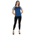 thumbnail image 2 of Inkmeso T-Shirt à Manches Courtes Uni pour Femmes Sportif Décontracté Basique, 2 of 7